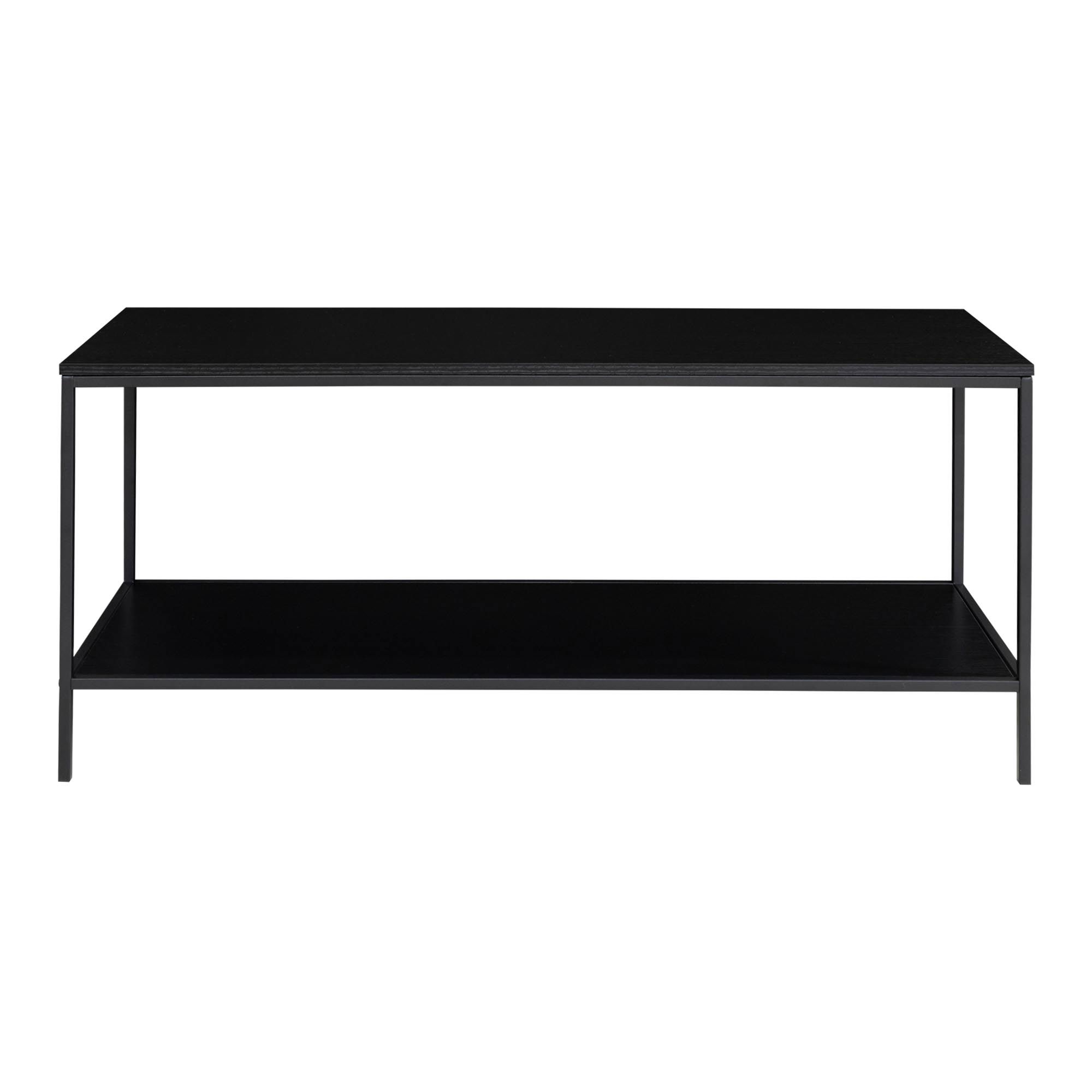 Stolik pod telewizor VITA z półką 100x36x45 cm - czarny - 2501030