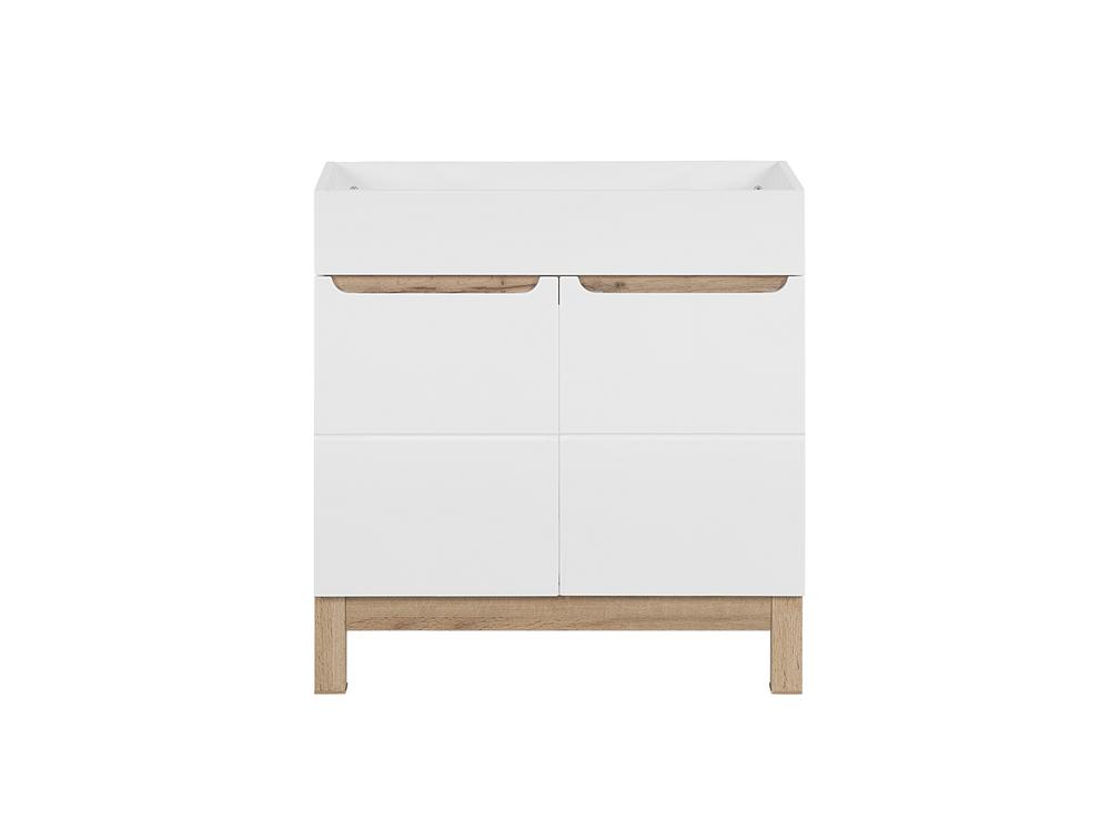 Szafka pod umywalkę BALI biała dębowa 84x80x46cm - BALI_WHITE_821_-80_CM_FSC