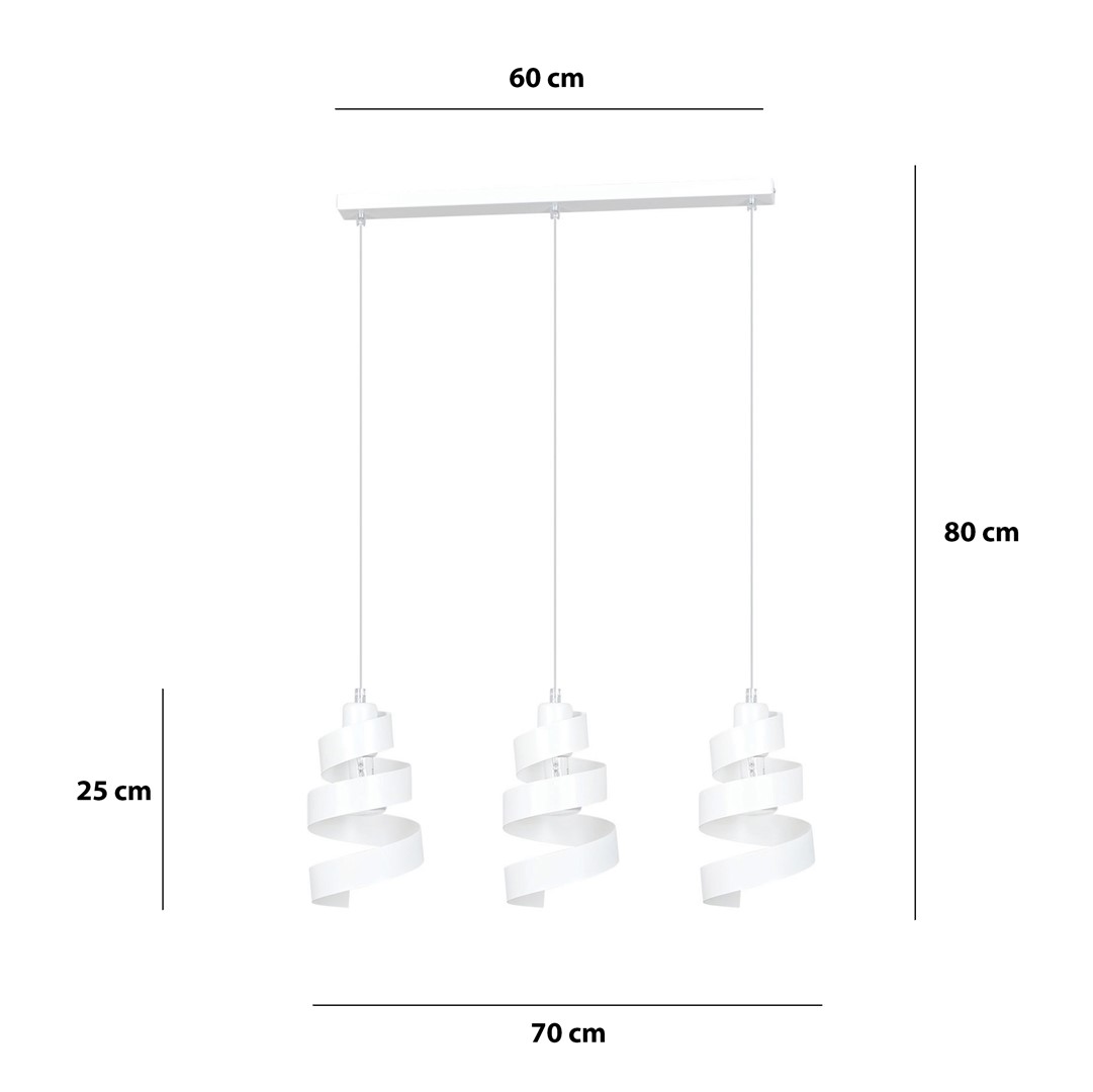 Lampa wisząca SAGA Biały 351/3 - 351/3