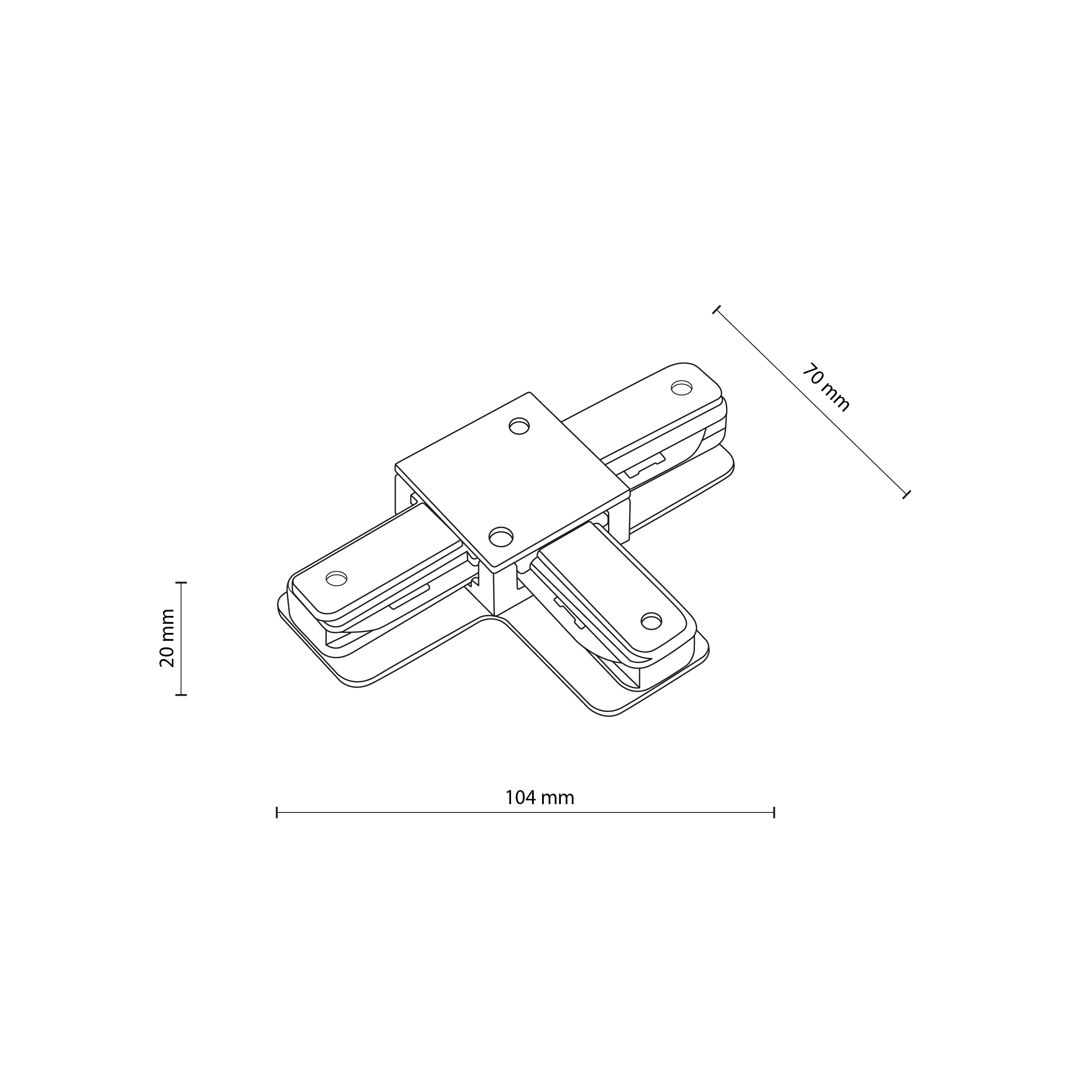 Tracer Łącznik T Biały - TK_3518