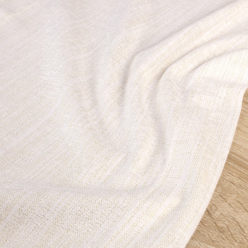 OBRUS ZOJA 40 X 200 CM BIAŁY - EU_393559