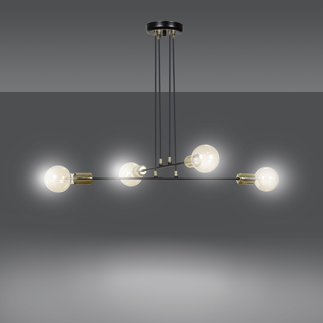 Lampa wisząca VESIO Czarny 785/4 - 785/4