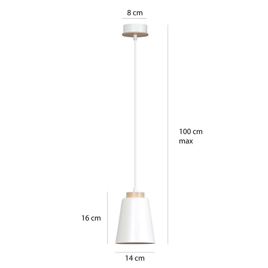 Lampa wisząca BOLERO Biały 443/1 - 443/1