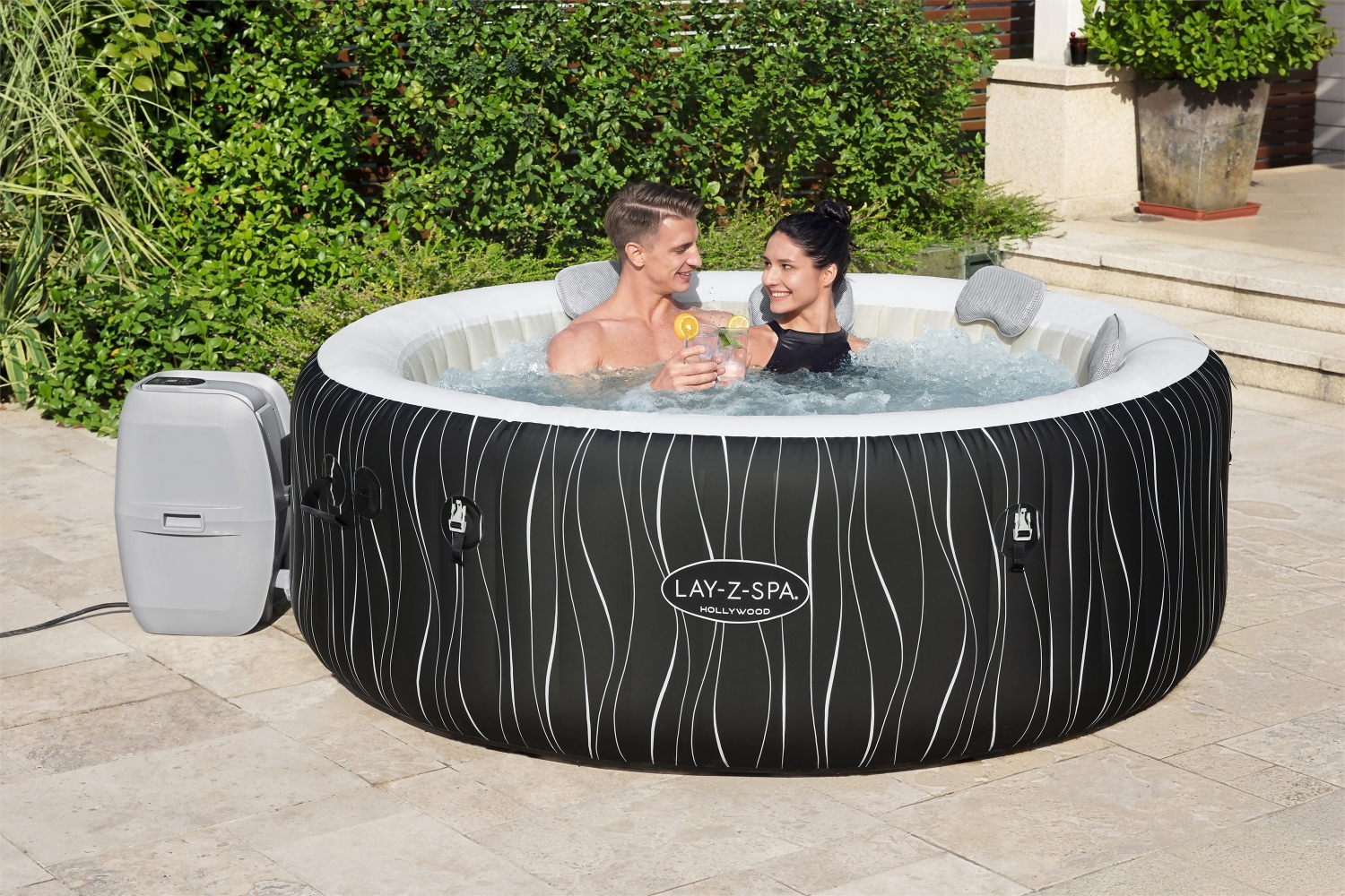 JACUZZI LAY-Z-SPA HOLLYWOOD AIR JET z pokrywą 196 X 66 cm - BES60059