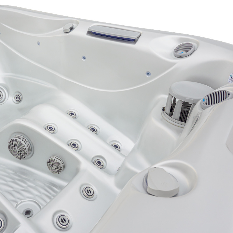Jacuzzi ogrodowe 3-os. z hydromasażem SPA-530 210x170 cm biały/antracyt - HS_SPA530-5839