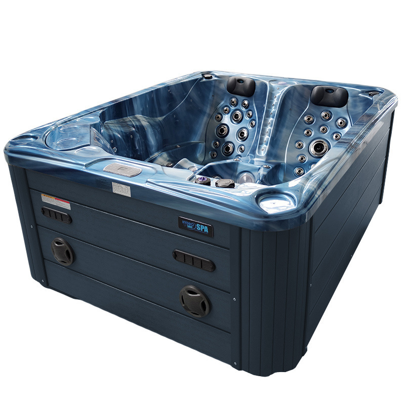 Jacuzzi ogrodowe 3-os. z hydromasażem SPA-705 210x170 cm niebieski/antracyt - HS_SPA705-3303