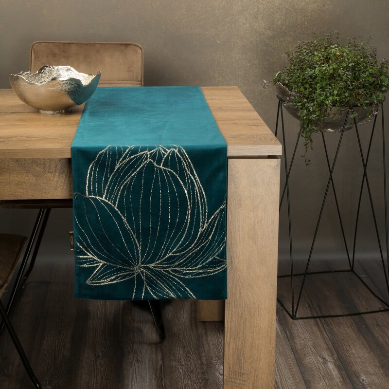 OBRUS BLINK 12 35 X 180 CM CIEMNOTURKUSOWY - EU_389604