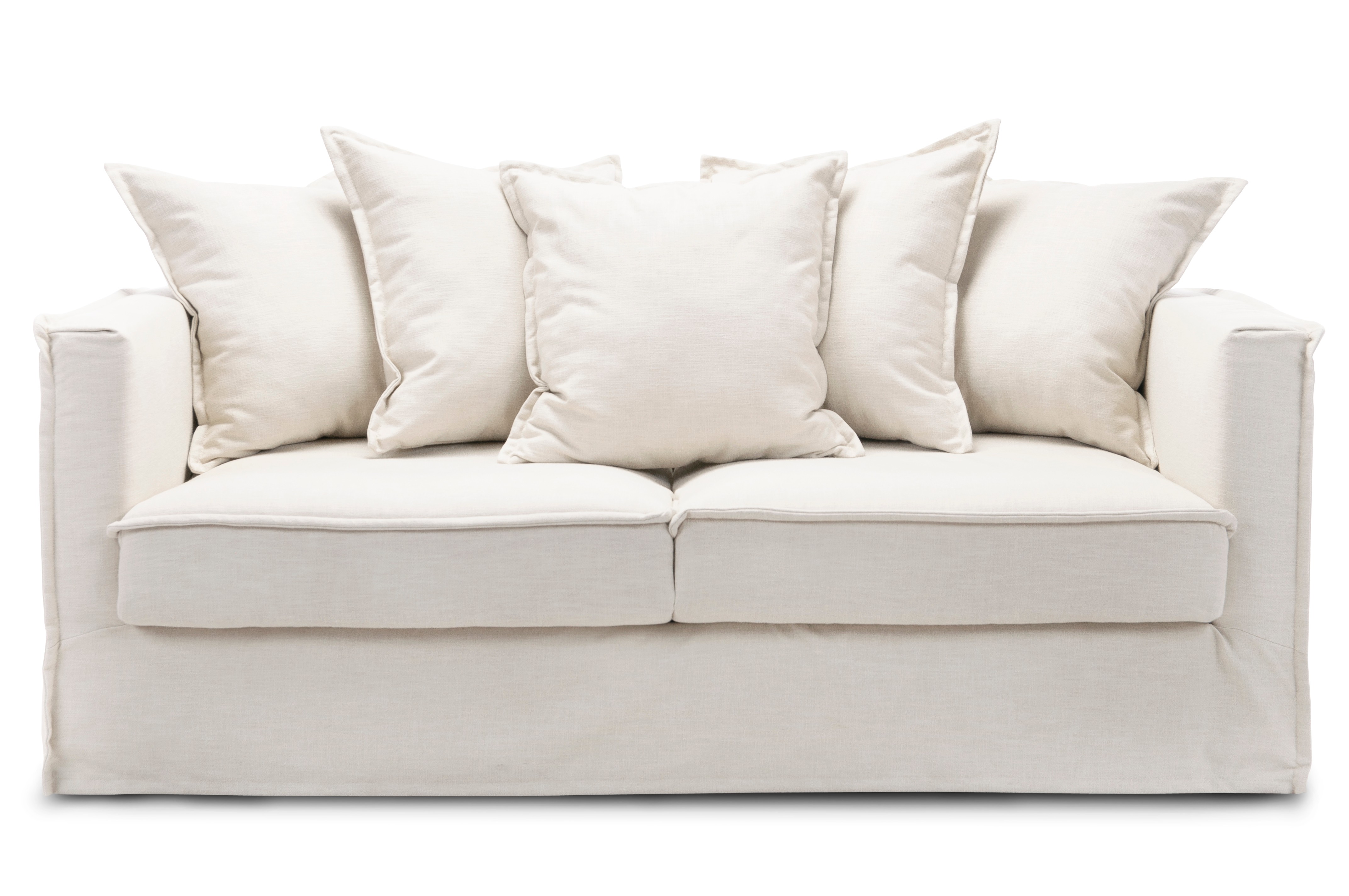 Sofa rozkładana Linoso kremowa MEBLEX - LINOSO3-MEX27CREAM