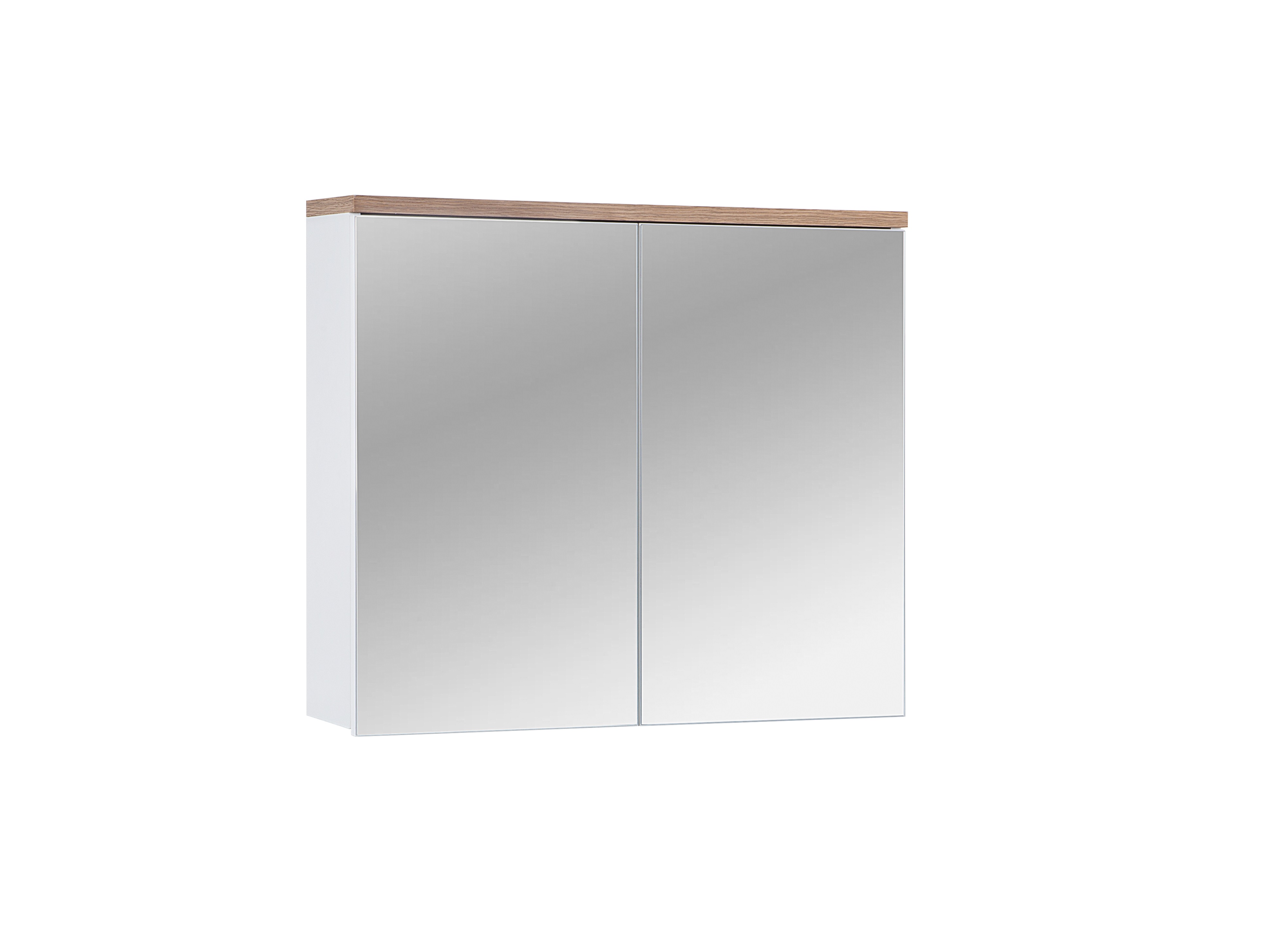 BALI BIAŁE 841 szafka z lustrem 2D/ White mirror cabinet 2D 80cm CU-COC-834012 FSC MIX 70%