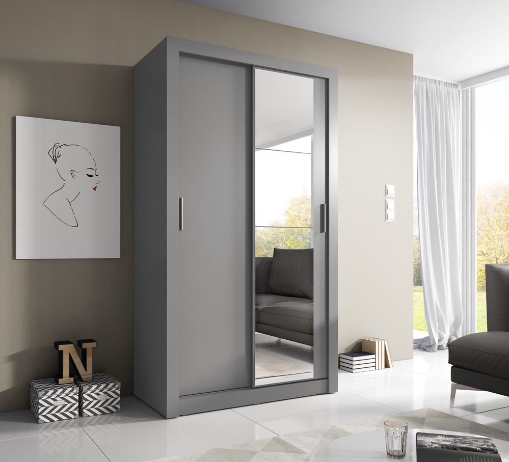 Szafa 2-drzwiowa ARTI AR-06 120cm szara - AR6S