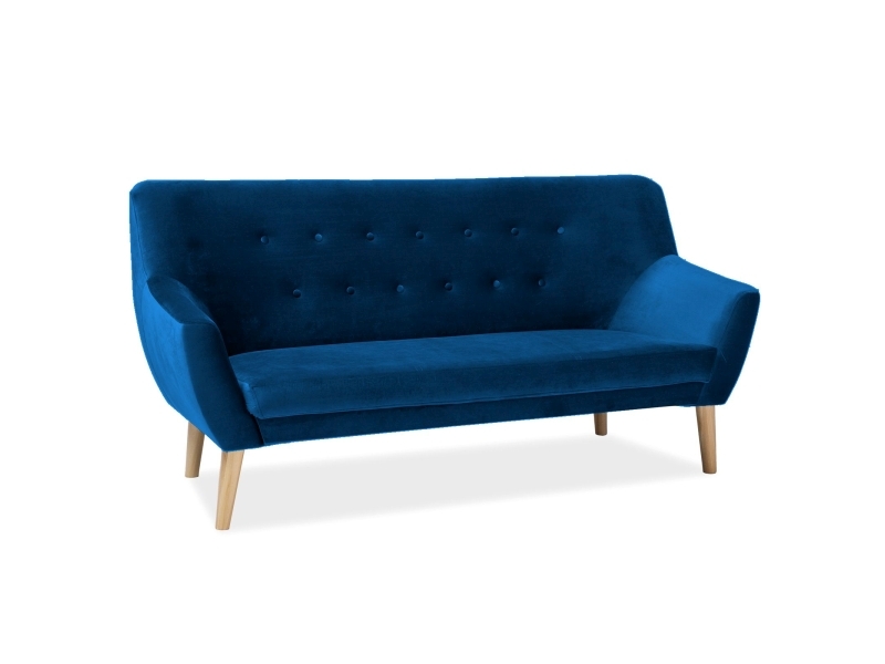 Sofa 3-osobowa Nordic 3 Velvet granatowy - NORDIC3V86