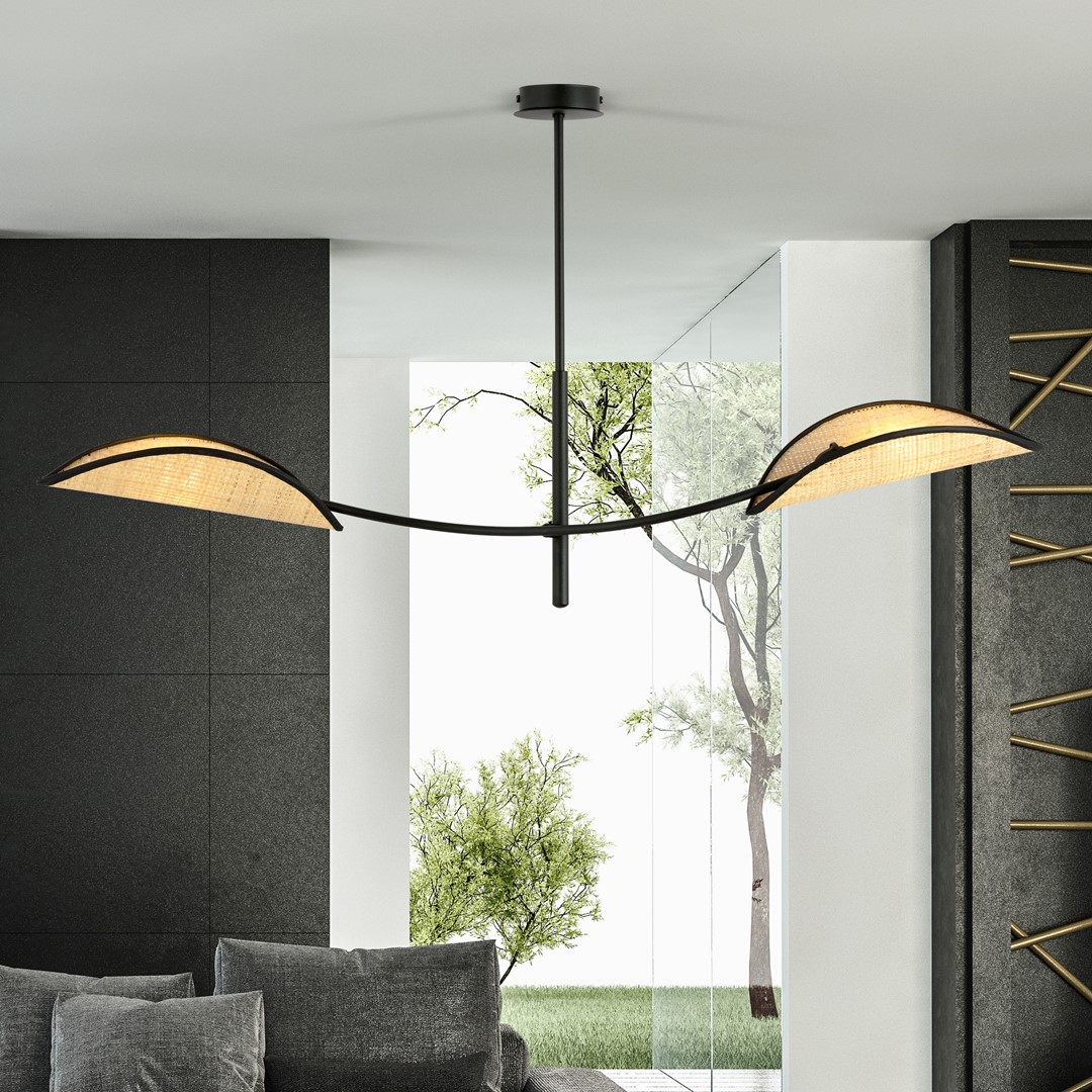 Lampa sufitowa LOTUS Czarny 1108/2 - 1108/2