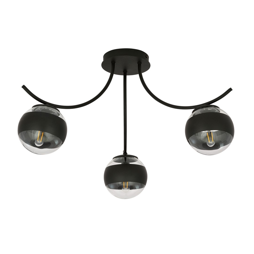 Lampa sufitowa  BOSTON Czarny 1111/3 - 1111/3