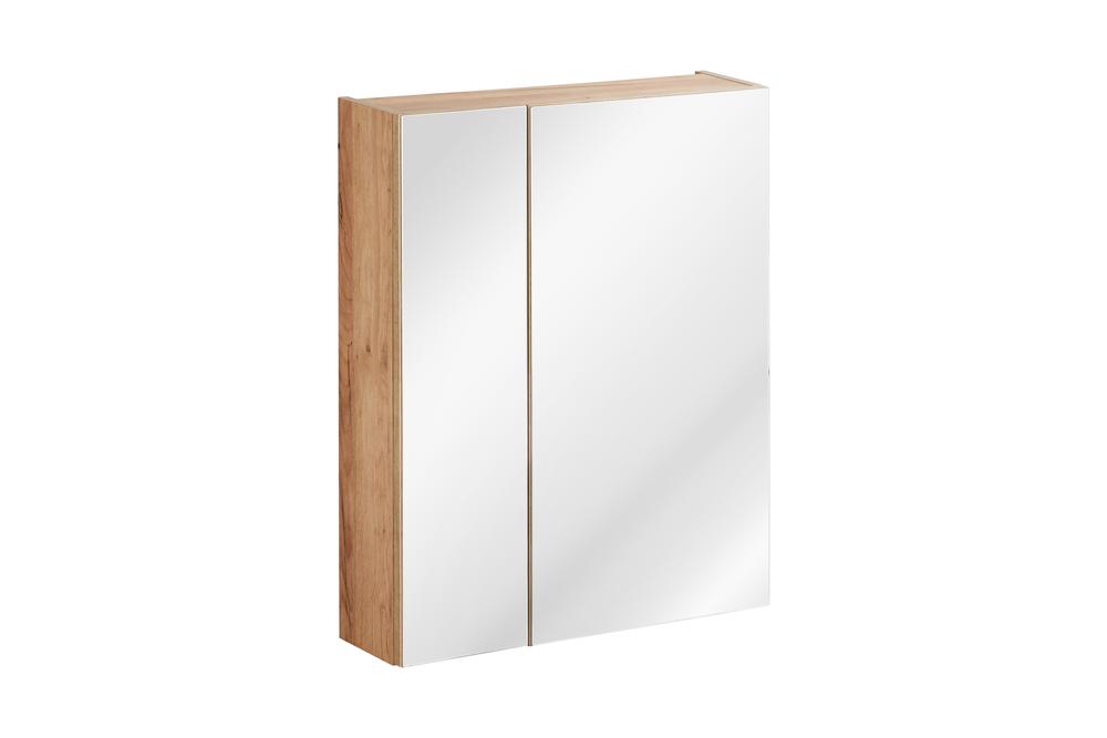 Szafka z lustrem CAPRI dębowa 75x60x16cm - CAPRI_OAK_842A_FSC