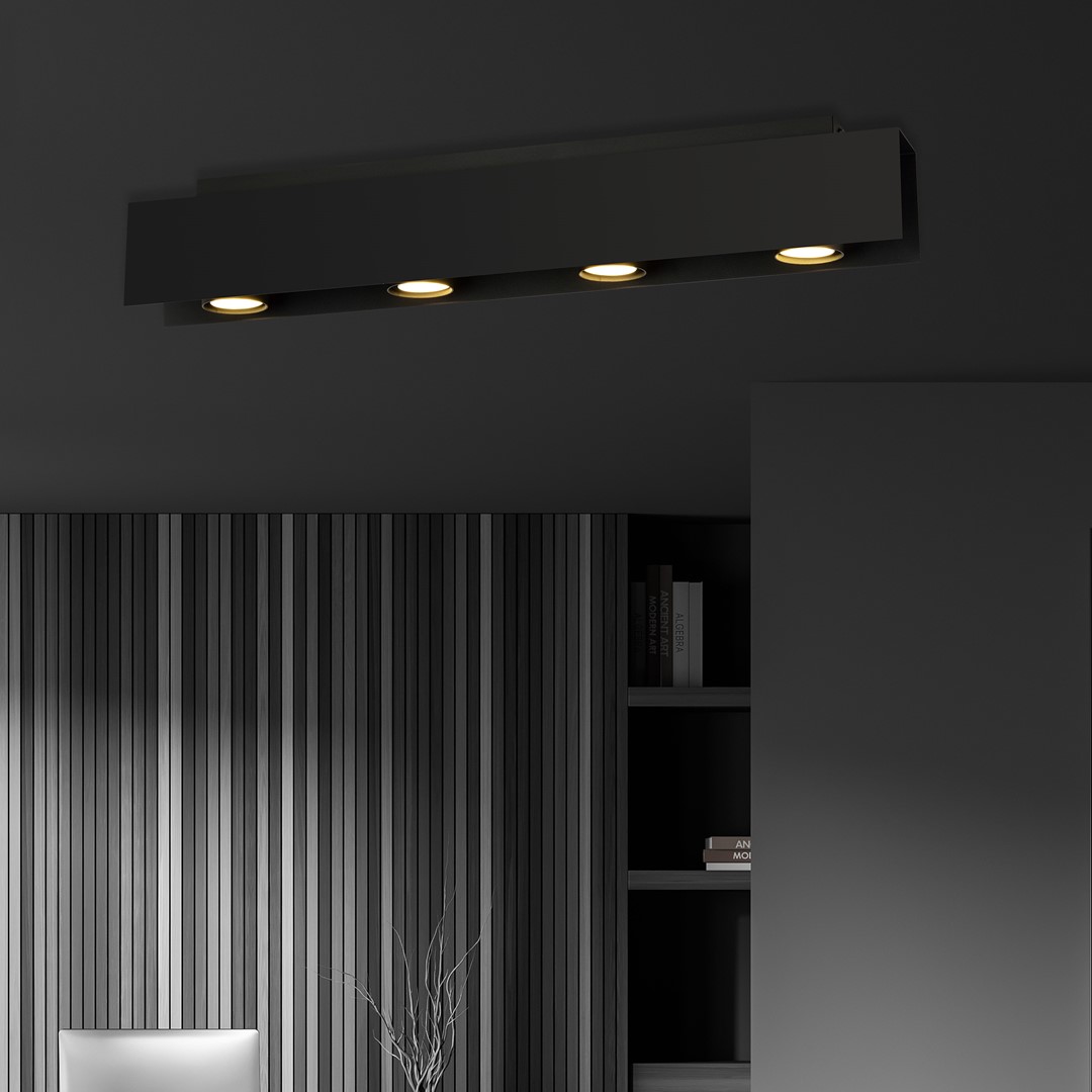 Lampa sufitowa  KENNO Czarny 1141/4 - 1141/4