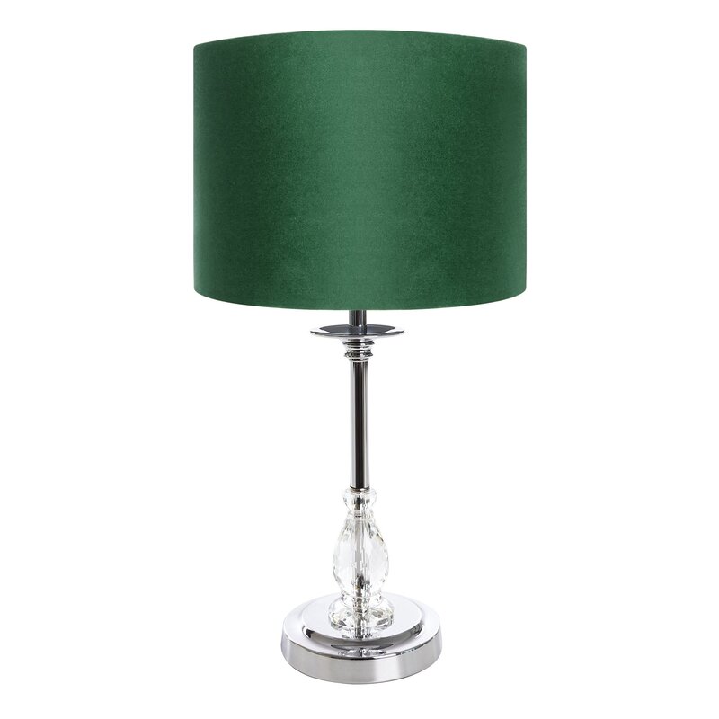 Lampa stołowa MONIK ciemnozielona 30x53 cm