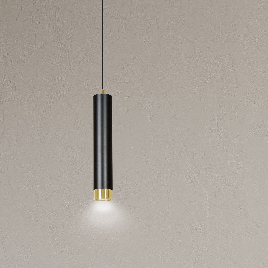 Lampa wisząca KIBO Czarny/Złoty 644/1 - 644/1