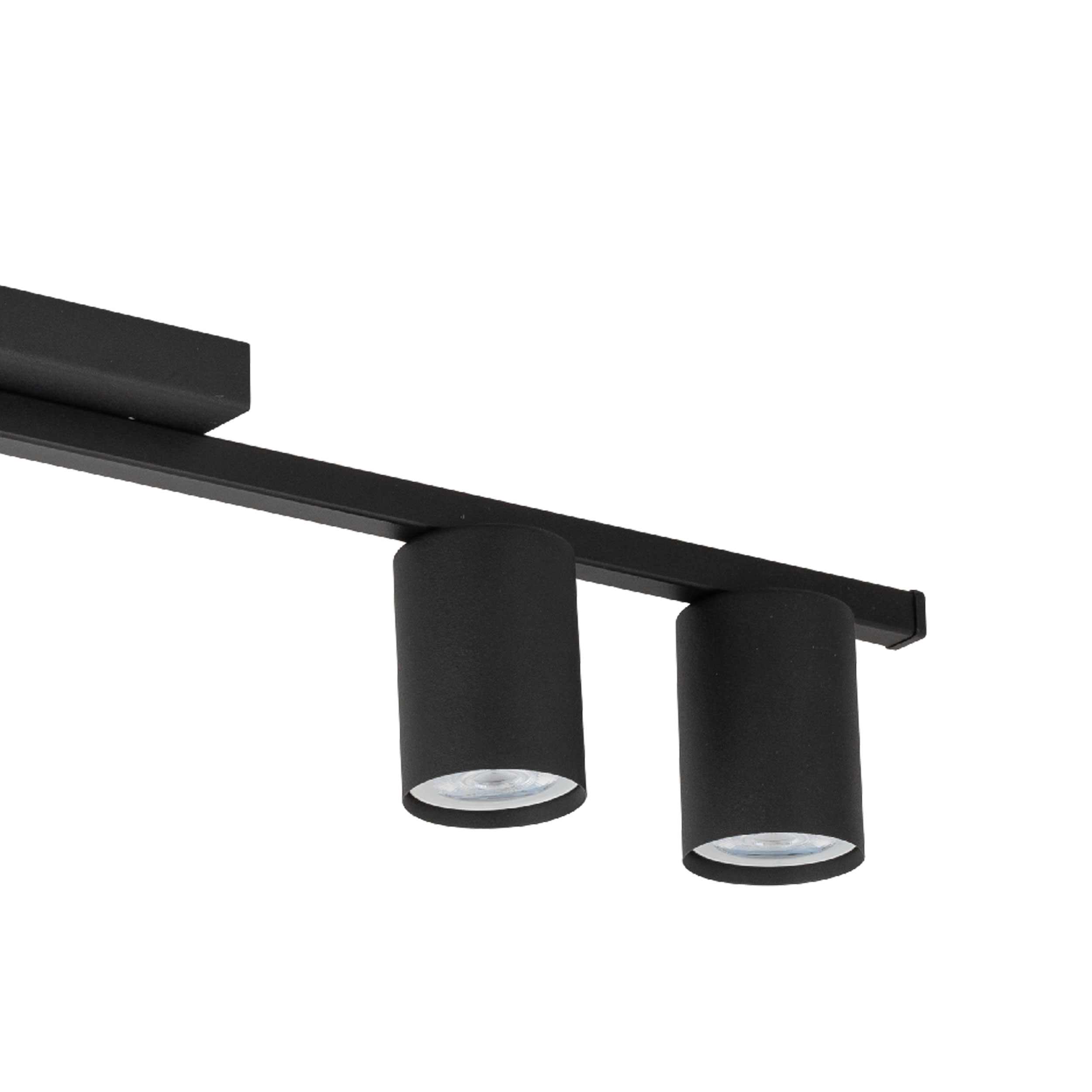 Lampa sufitowa LOGAN czarna na metalowej listwie potrójna 80x11x5cm - TK_4565