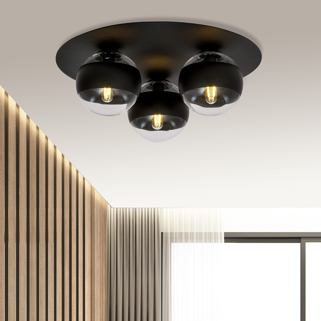 Lampa sufitowa  SOLAR Czarny 1129/3 - 1129/3