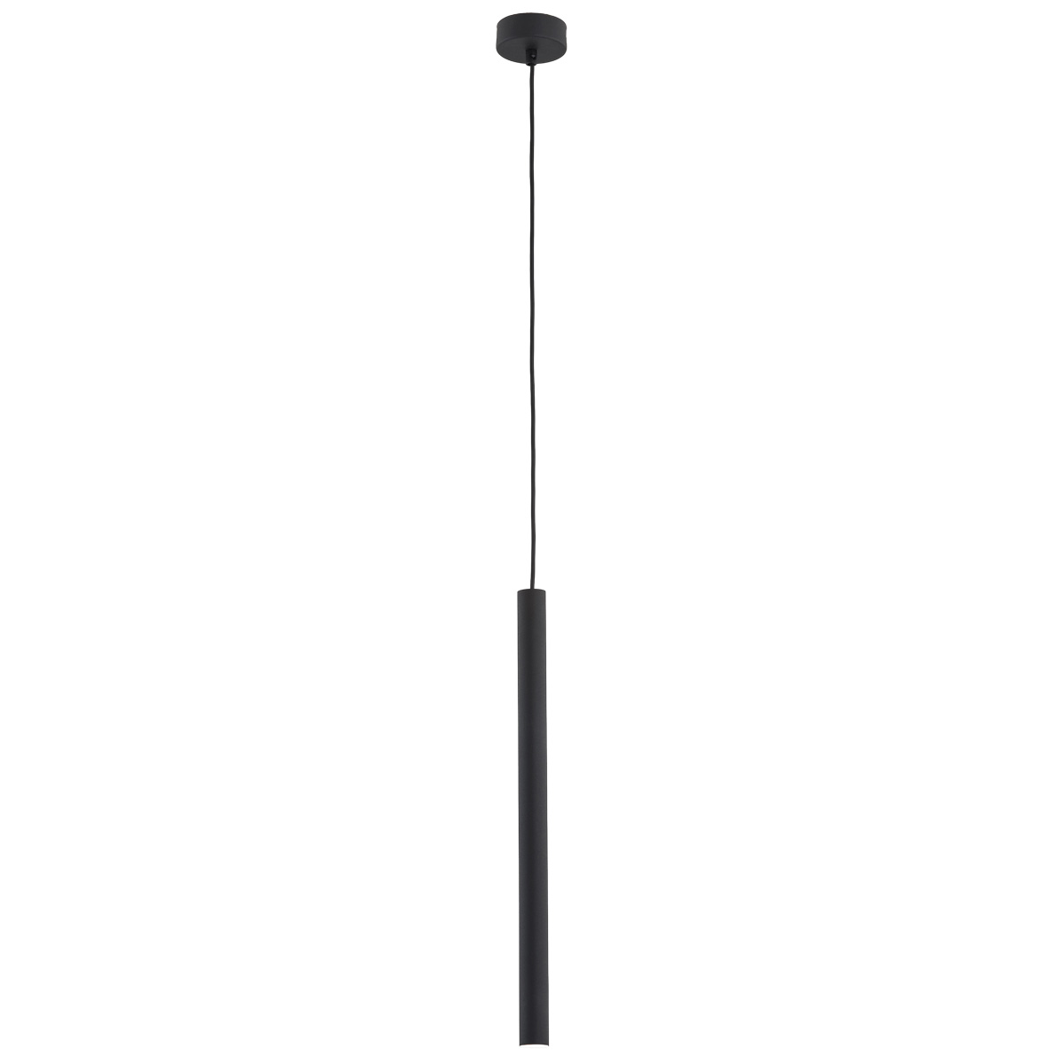 Lampa wisząca ETNA PLUS metalowa czarna 130x8cm