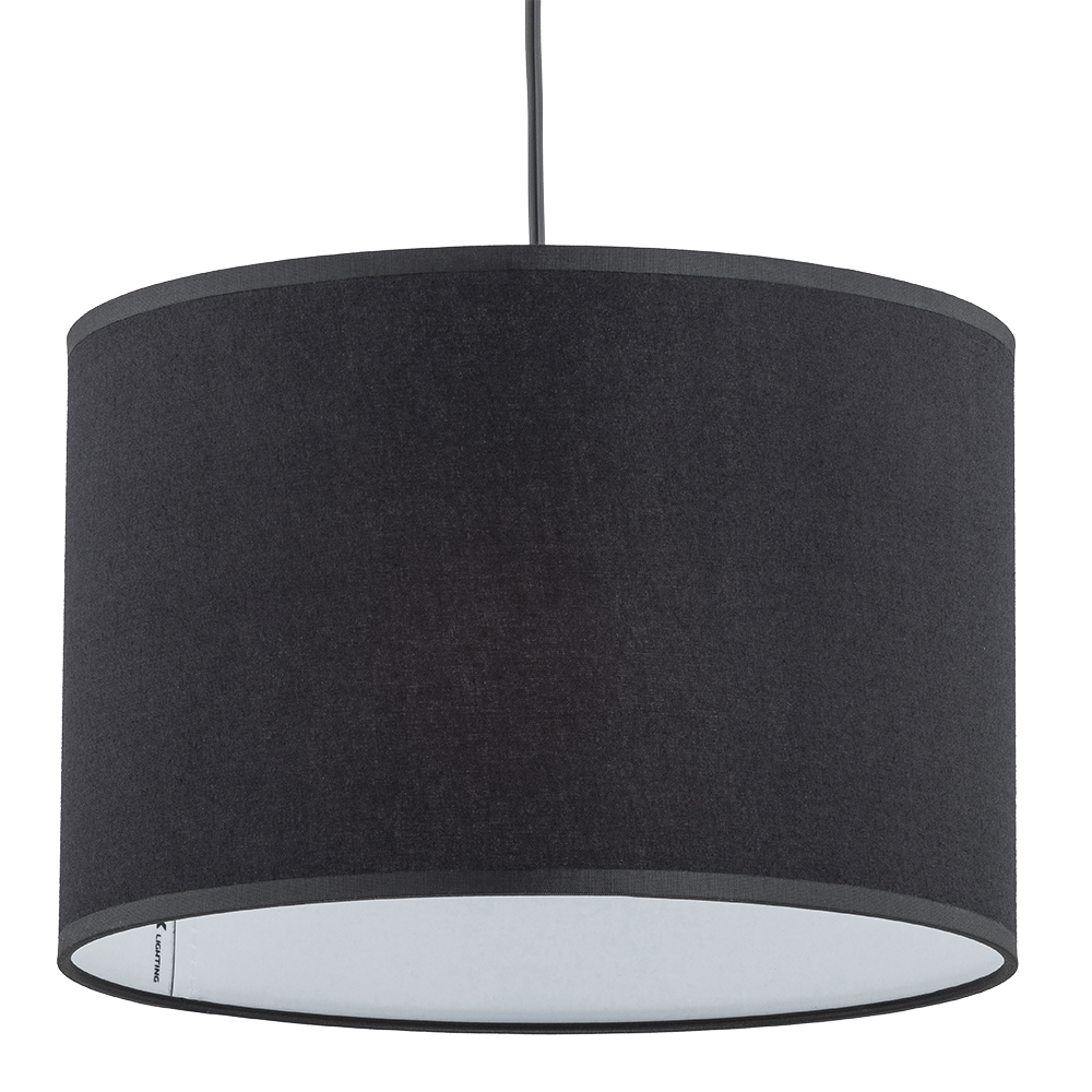 Lampa wisząca RONDO czarna biała wewnątrz okrągła 120x50cm - TK_3465