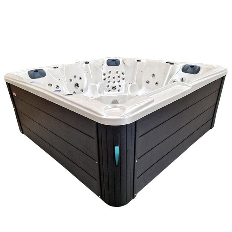 Jacuzzi ogrodowe 5-os. z hydromasażem SPA-702 230x230 cm biały/antracyt - HS_SPA702-2516