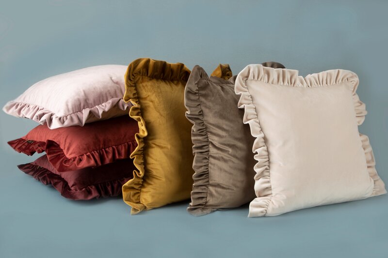 POSZEWKA VELVET 25 45 X 45 CM NIEBIESKI - EU_387645