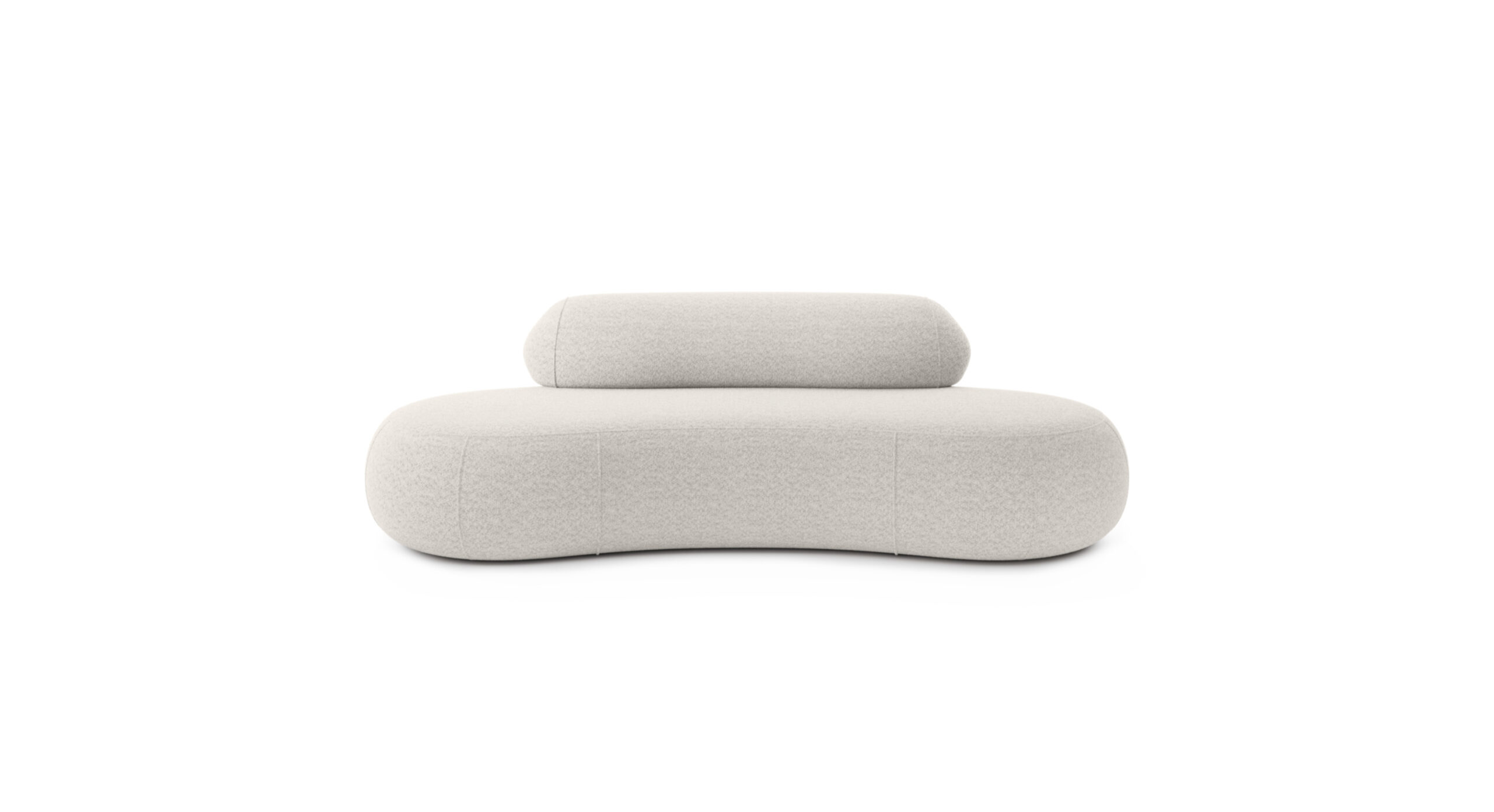 Sofa modułowa SOUL ARMLESS - tkanina Abriamo 04 kremowy - SOUL_SOF_ABRIAMO04