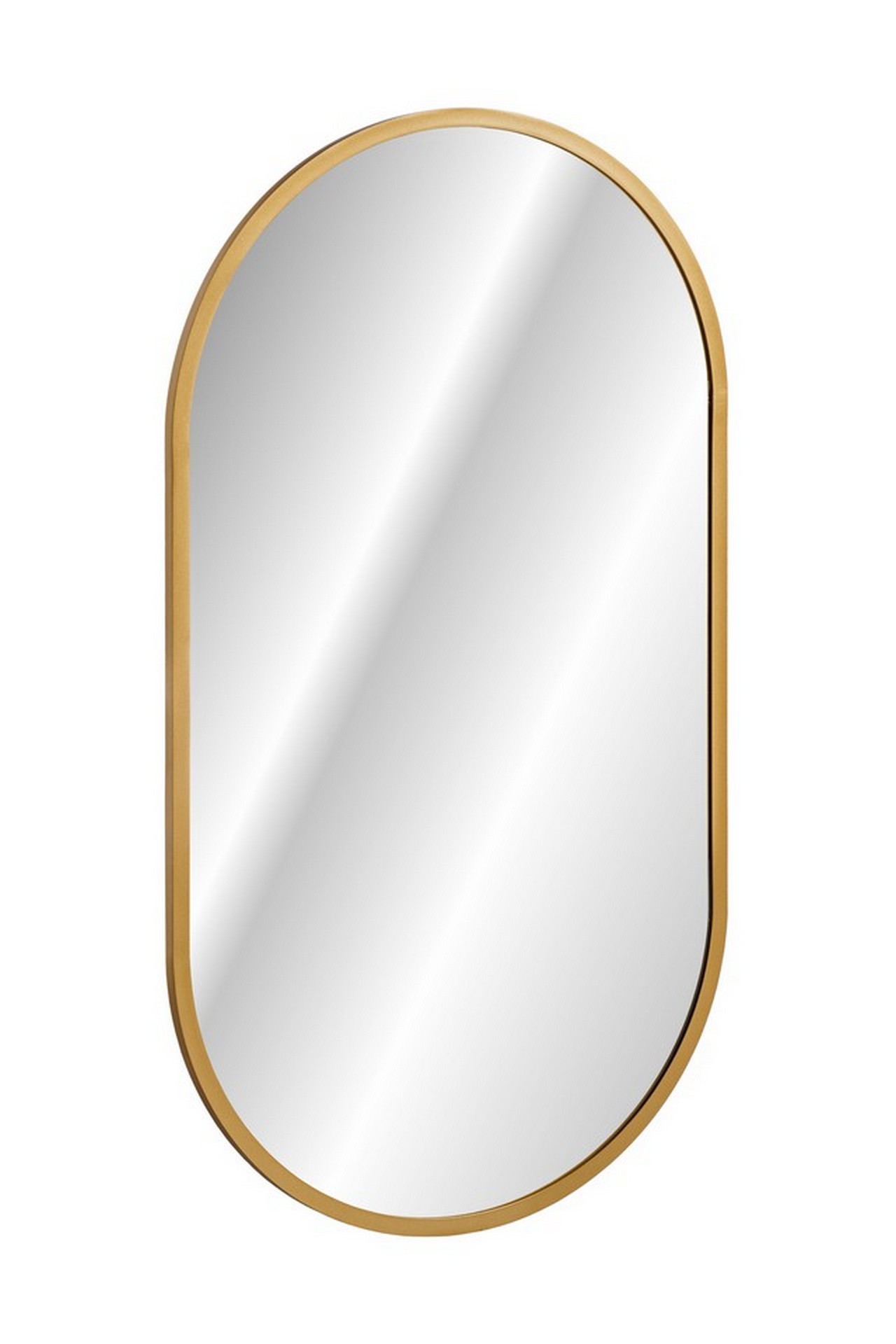 LUSTRO LED ZŁOTE APOLLO 900/500 / LED GOLD MIRROR