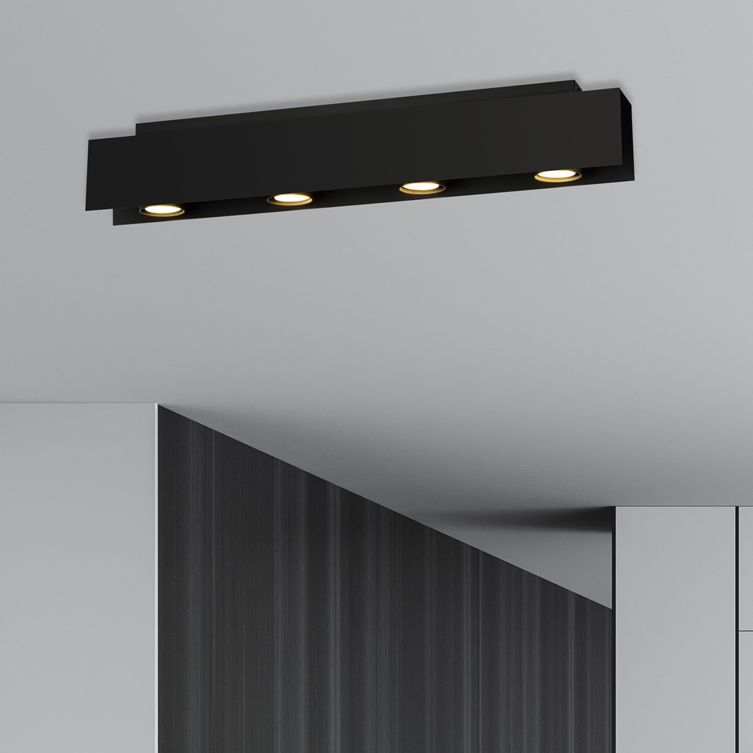 Lampa sufitowa  KENNO Czarny 1141/4 - 1141/4