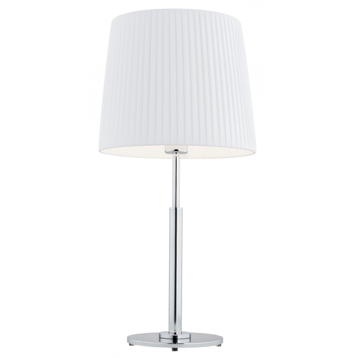 Lampa stołowa ASTI chromowana biała 66x30cm