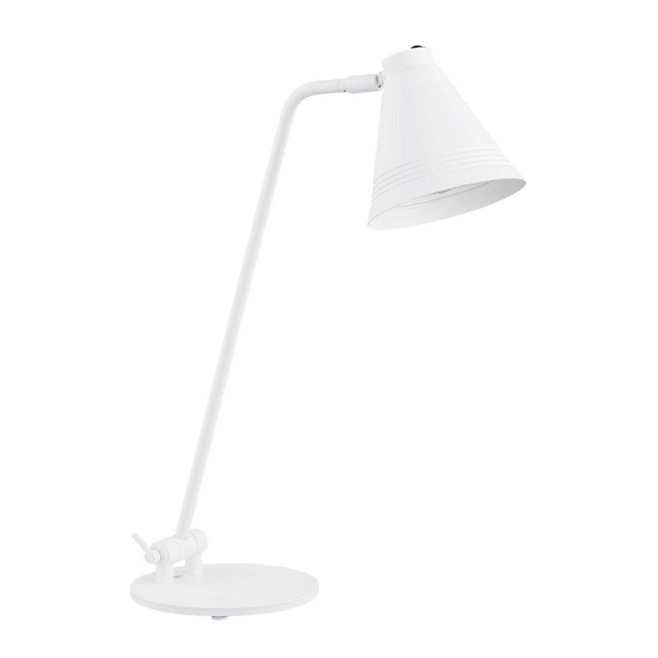 Lampa biurkowa AVALONE metalowa biała regulowana 55 cm - 8000