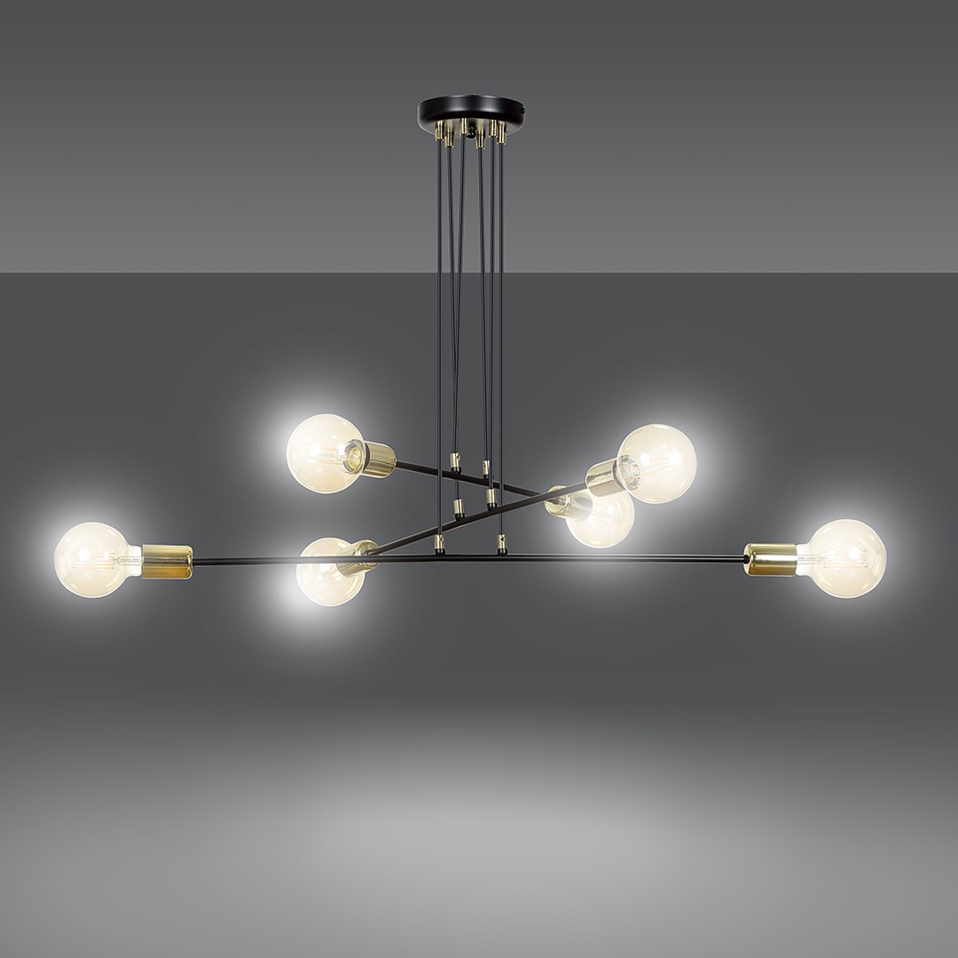 Lampa wisząca VESIO Czarny 785/6 - 785/6