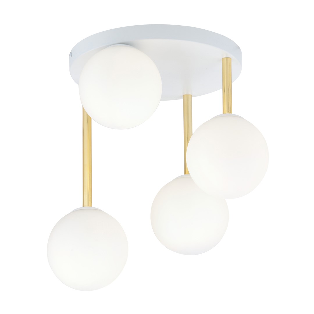 Lampa sufitowa  DOLCE Biały,Złoty 1261/4 - 1261/4