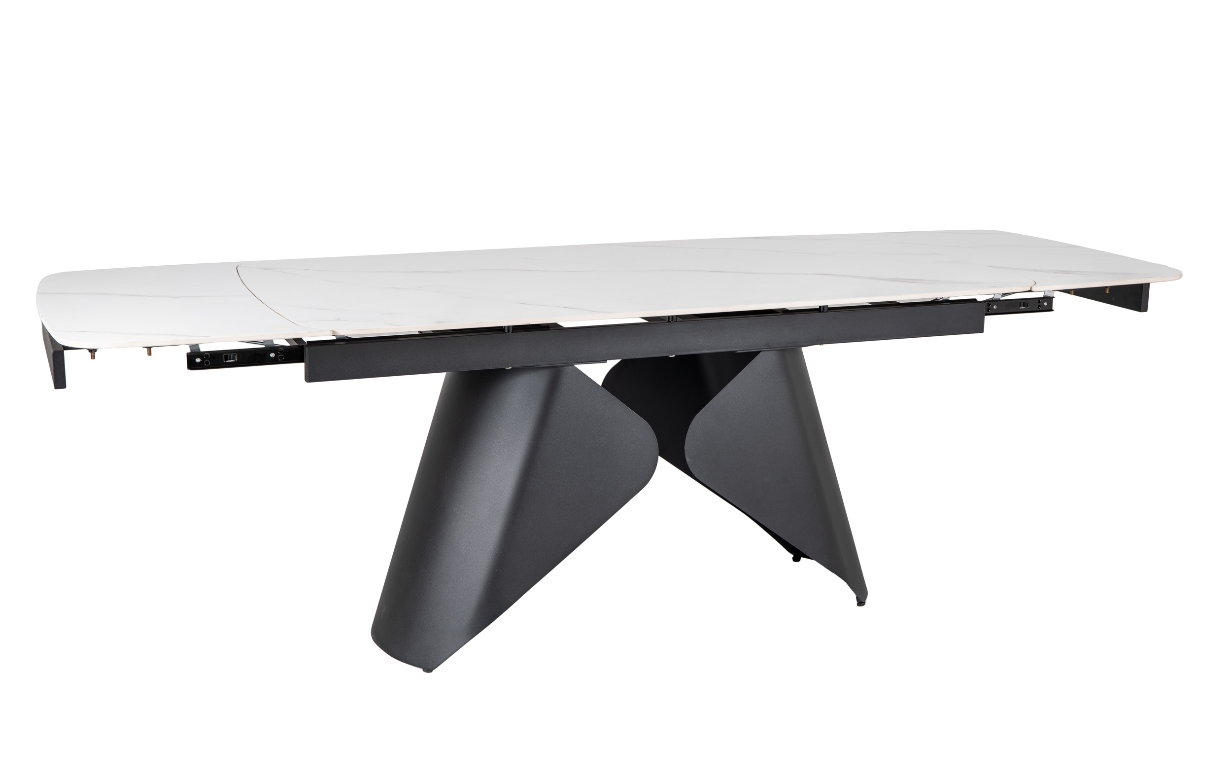 Stół rozkładany ARMANDO 160(240)x90 biało-czarny - ARMANDOBC160