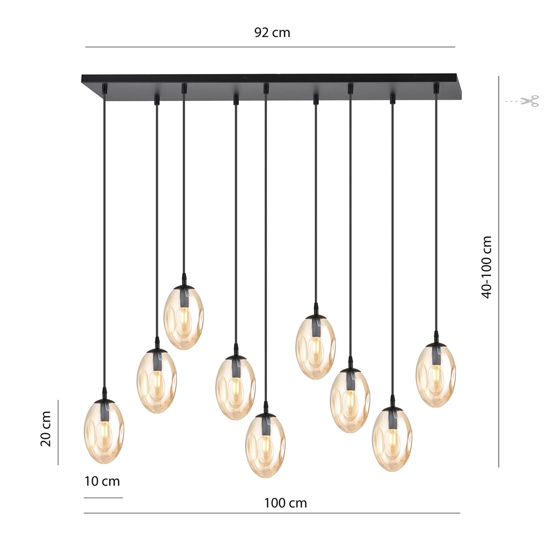 Lampa wisząca ASTRAL Czarny 1267/9 - 1267/9