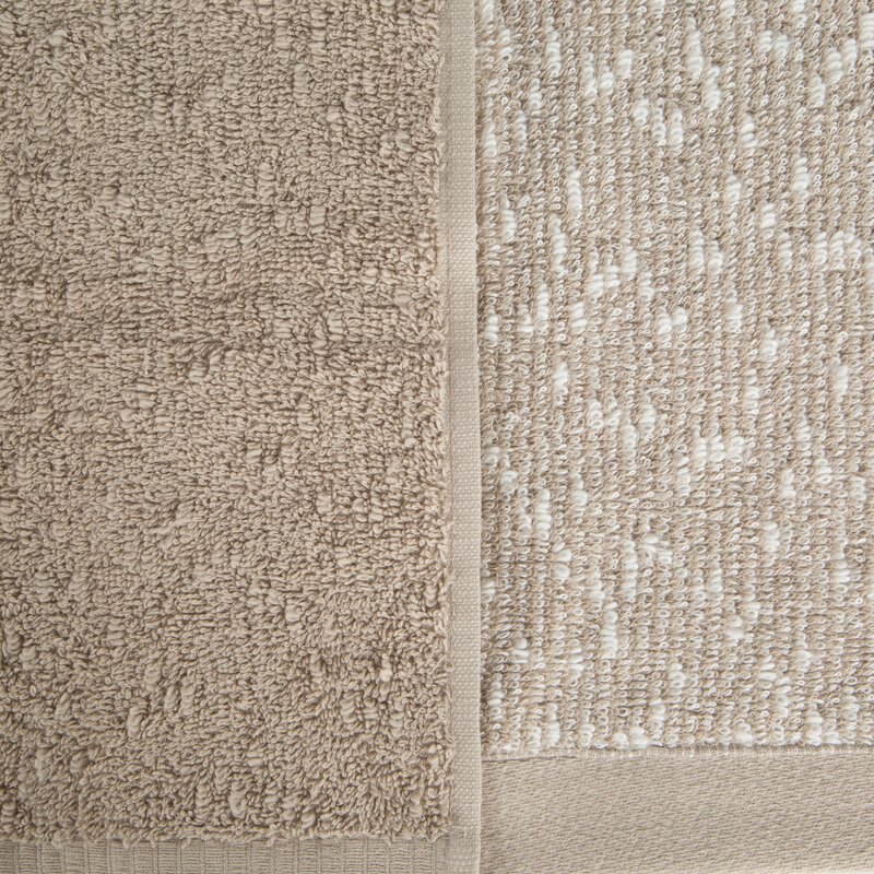 KOMPLET RĘCZNIKÓW 2 50X90 CM, 70X140 CM JASNOBRĄZOWY - EU_403539