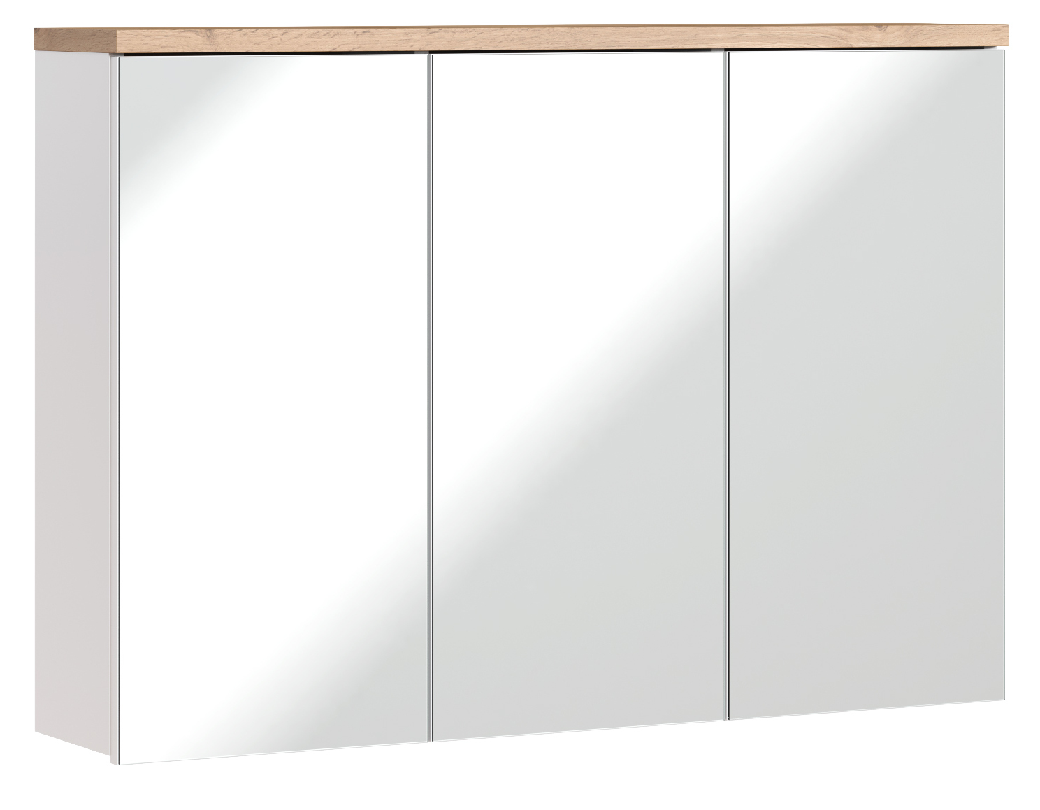 Szafka z lustrem BALI biała drewniana 100x69x20cm - BALI_WHITE_845_FSC