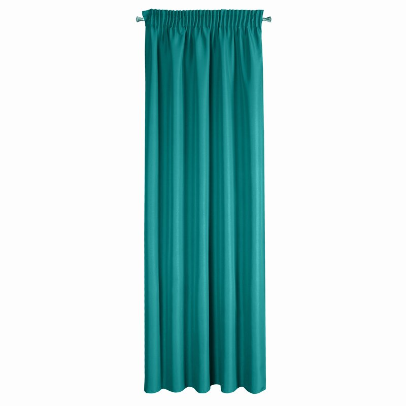 ZASŁONA GOTOWA RITA NA TAŚMIE 140X270 CM TURKUSOWY - EU_422468