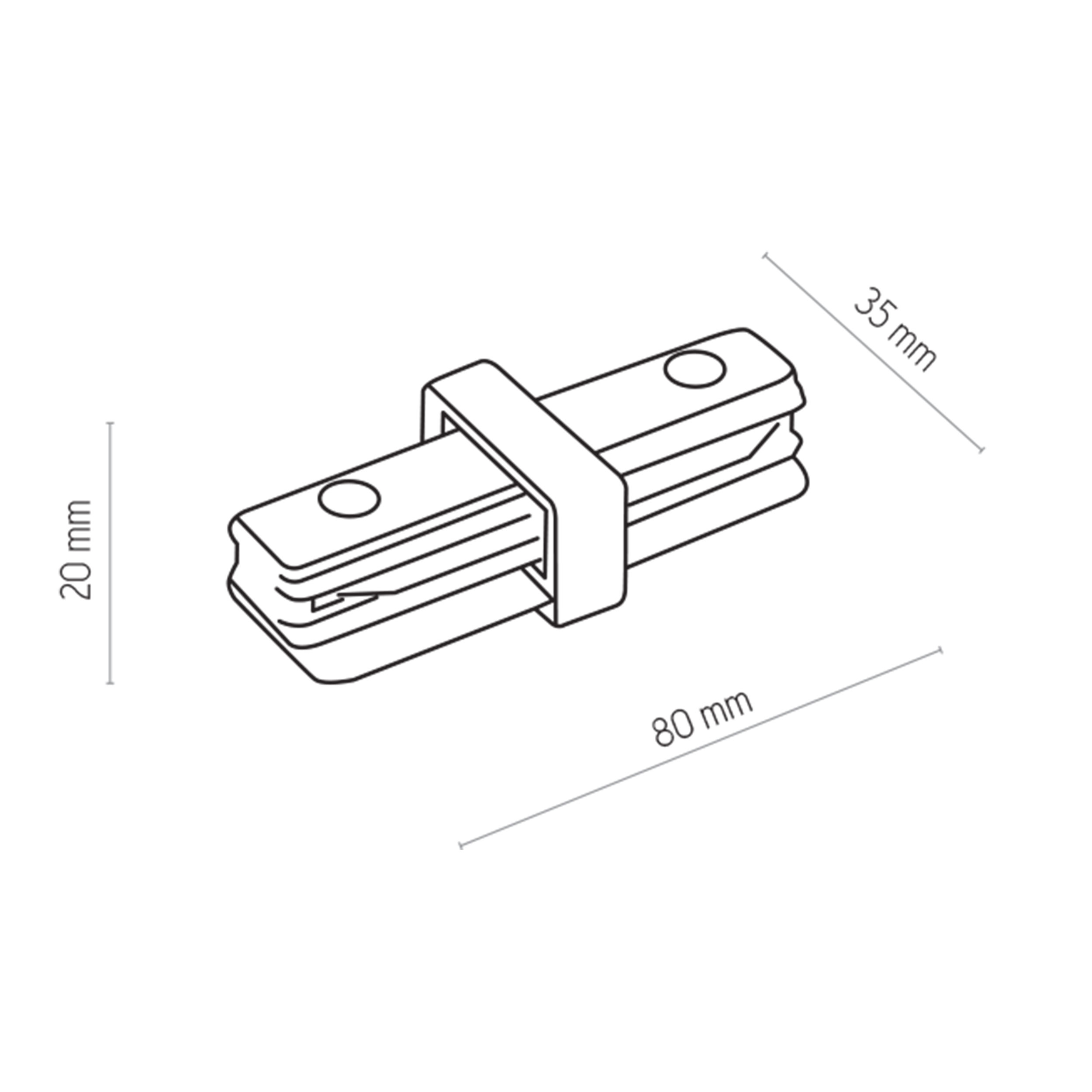 Tracer Złącze Proste Czarne Tracer Connectors - TK_4068