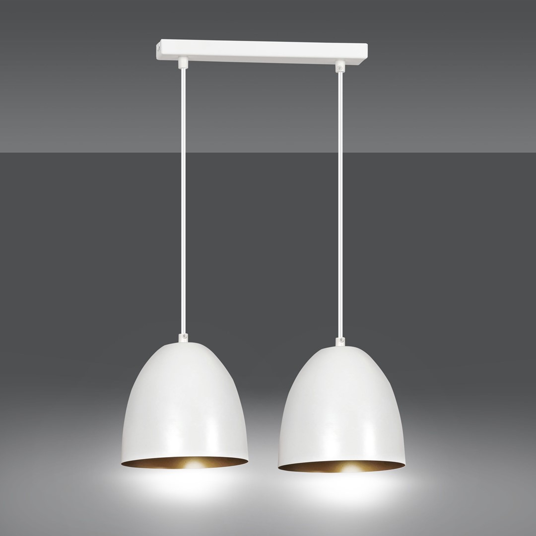 Lampa wisząca LENOX Biały/Złoty 411/2 - 411/2