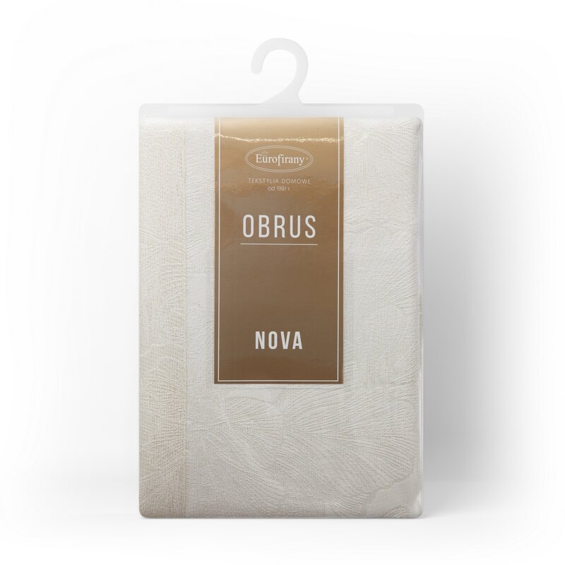 OBRUS LENA 145 X 350 CM KREMOWY - EU_391250
