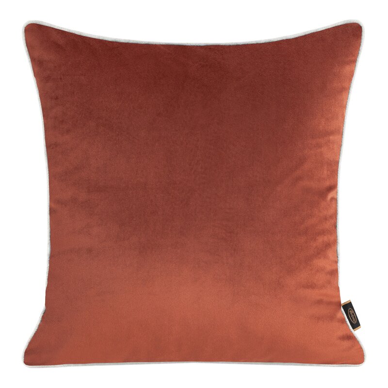 POSZEWKA VELVET 45 X 45 CM CEGLASTY