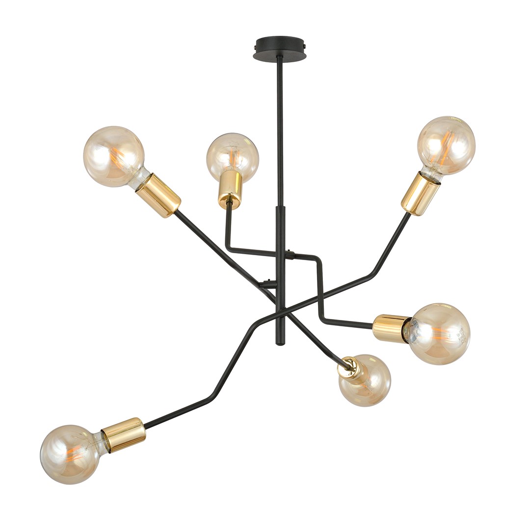 Lampa sufitowa BOLT Czarny 1125/6 - 1125/6