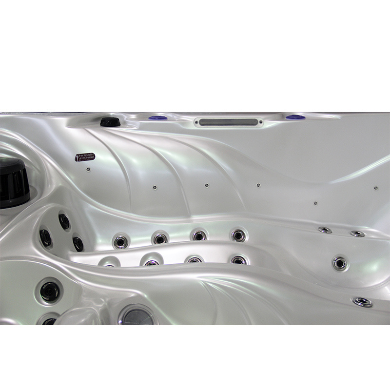 Jacuzzi ogrodowe 5-os. z hydromasażem SPA-702 230x230 cm biały/antracyt - HS_SPA702-2516