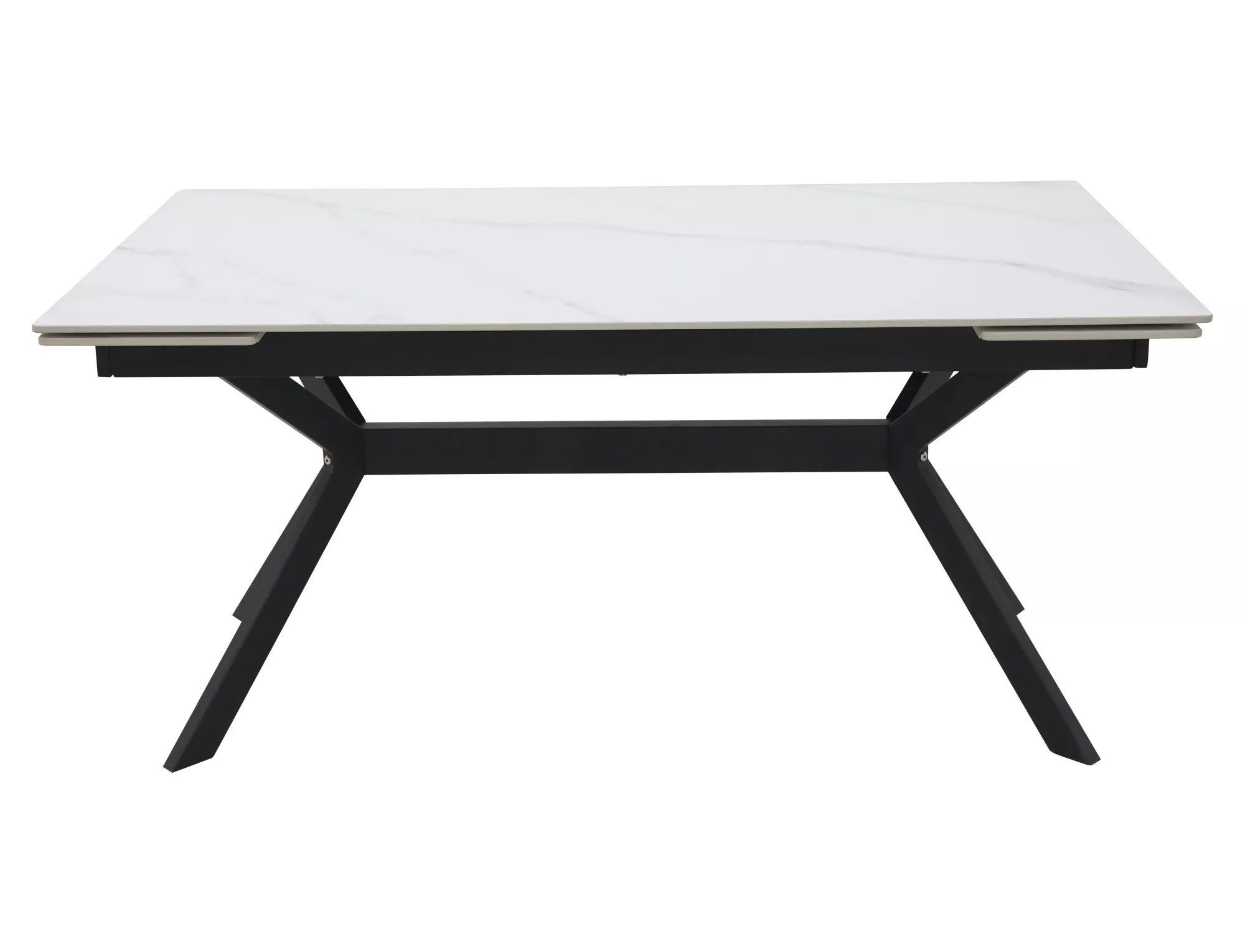Stół rozkładany ceramiczny IMPERIA 180(240)x90 biało-czarny - IMPERIABC180