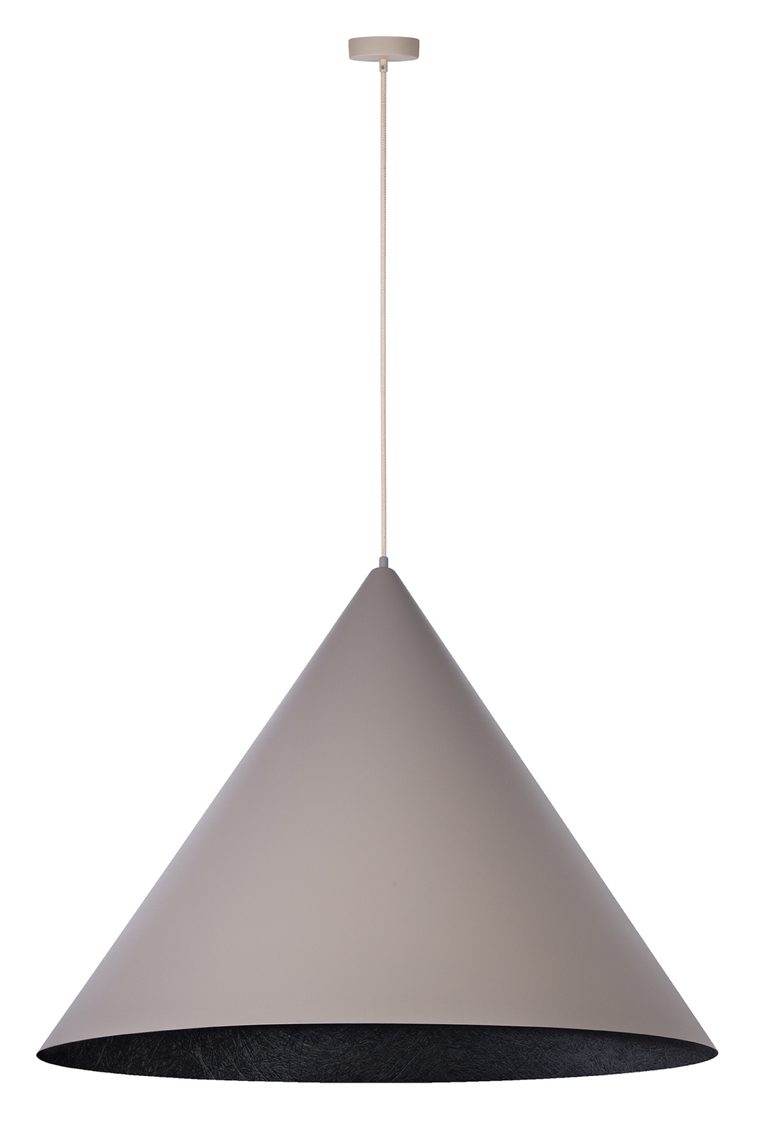 Vesuvio taupe/czarny L 3xE27 