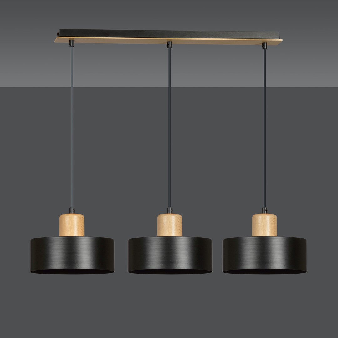 Lampa wisząca  TORIN Czarny 1046/3 - 1046/3