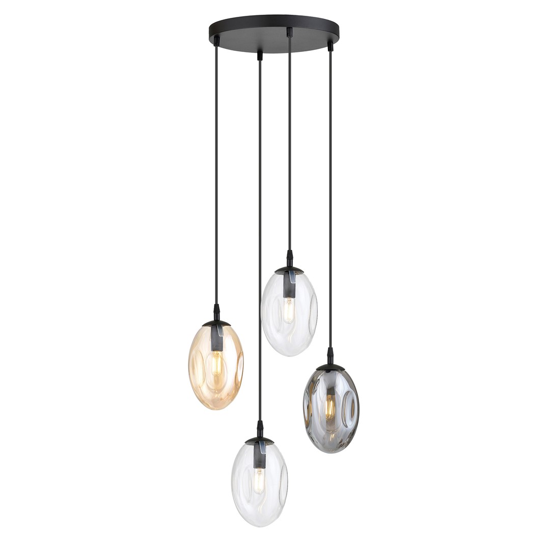 Lampa wisząca ASTRAL Czarny 1268/4PREM