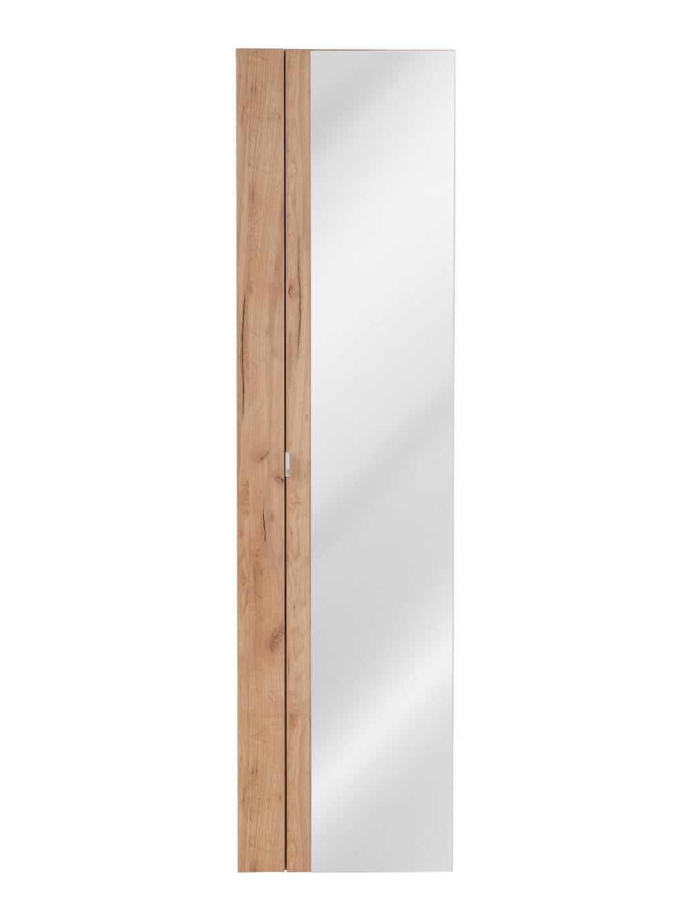 Szafka wysoka z lustrem CAPRI dębowa 170x45x33cm - CAPRI_OAK_803A_FSC